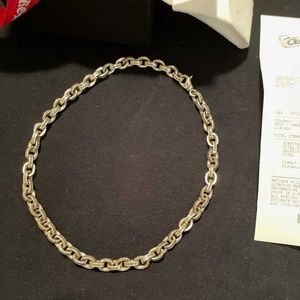 Brand New Chrome Hearts Rare Links 925 Silver Necklace